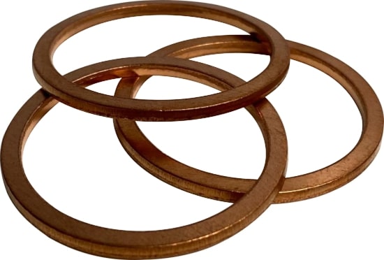 flachdichtungen aus kupfer (cu-ringe)